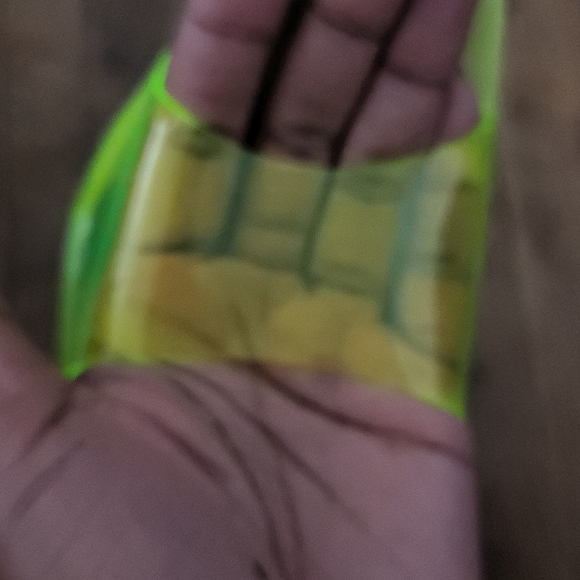 New! Neon Green Transparent Clear Slides Mules Sandals Structured Heels - Picture 8 of 8